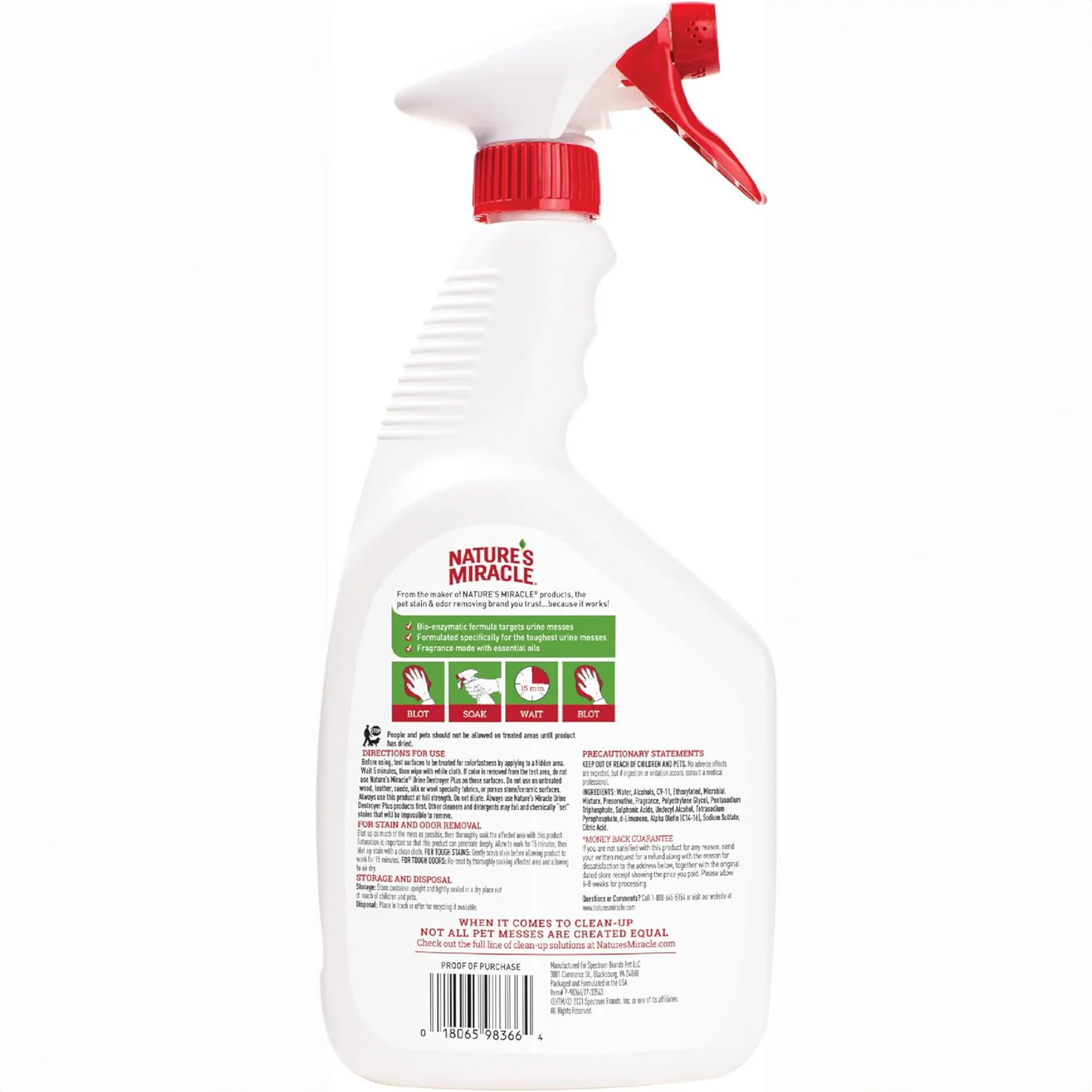 Nature's Miracle Destructor de Orina Plus para Perros