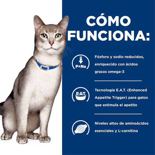 Apoya la Salud Renal de tu Gato con Hill’s k/d Receta de Pollo