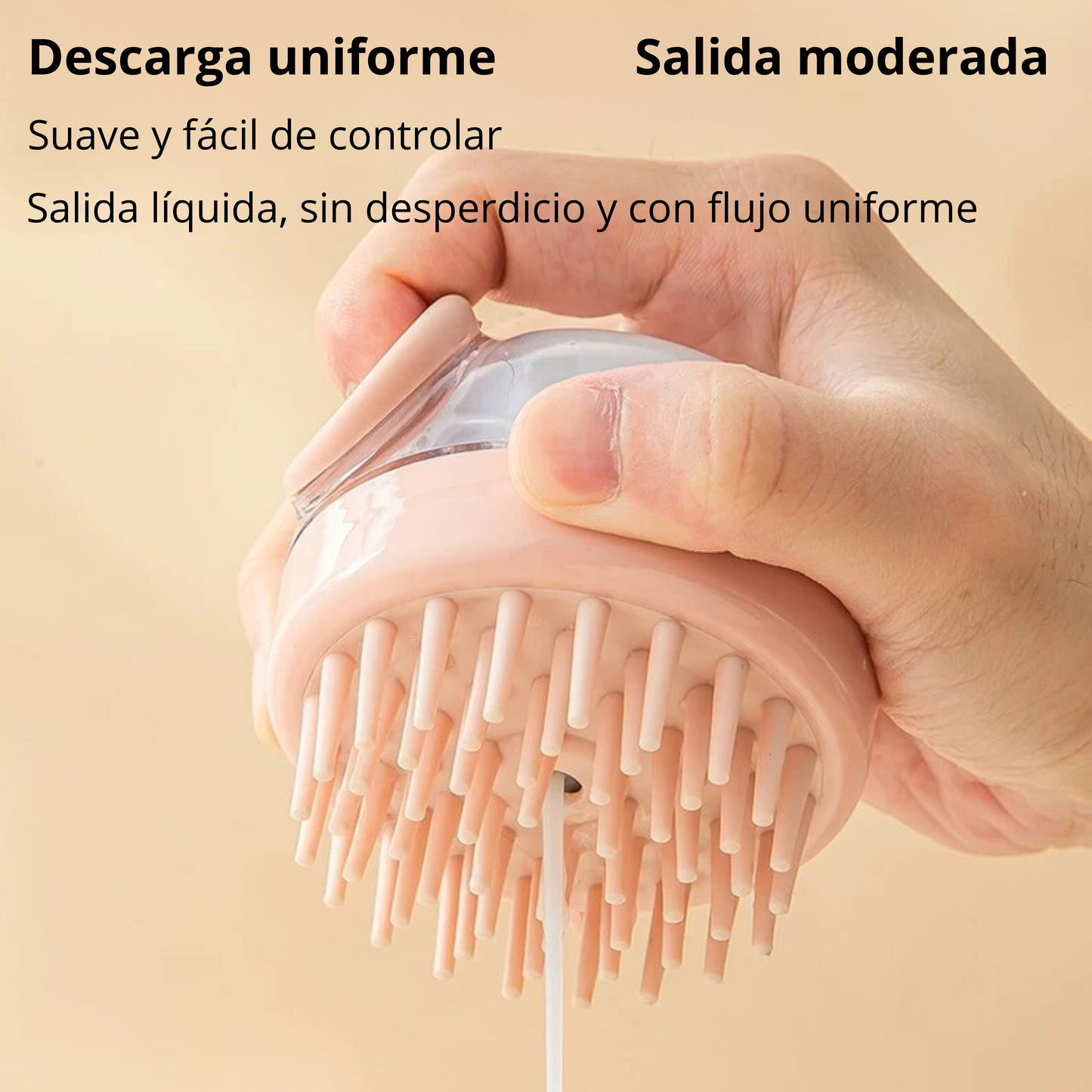 Cepillo de baño de silicona con función de masaje para perros, gatos y conejos