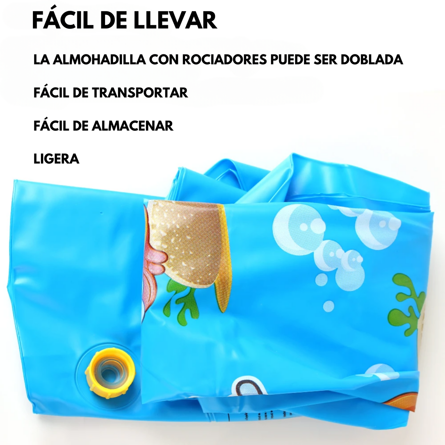 Alberca familiar inflable con rociadores para mascotas (perros/gatos) para jugar y refrescarse