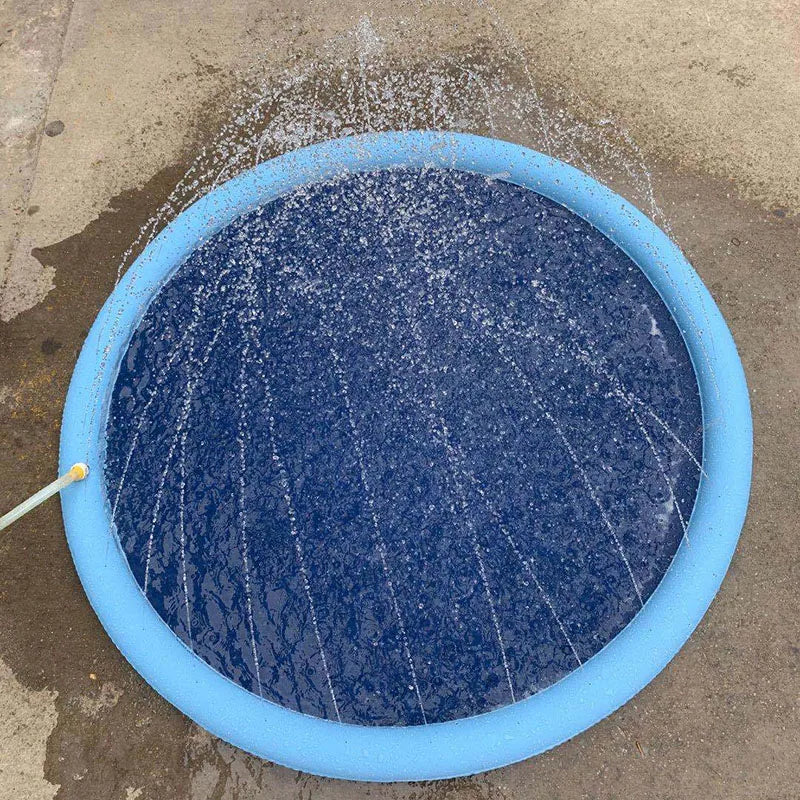 Alberca familiar inflable con rociadores para mascotas (perros/gatos) para jugar y refrescarse