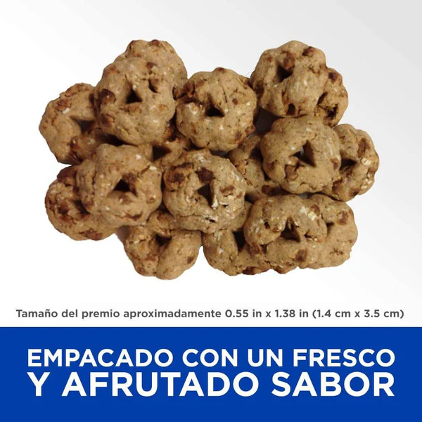 🍪💙 ¡Crujientes, frutales y saludables! Premios Hill’s Natural Fruity Crunchy con arándano y avena: un snack que consiente y nutre 🐾