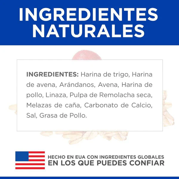 🍪💙 ¡Crujientes, frutales y saludables! Premios Hill’s Natural Fruity Crunchy con arándano y avena: un snack que consiente y nutre 🐾