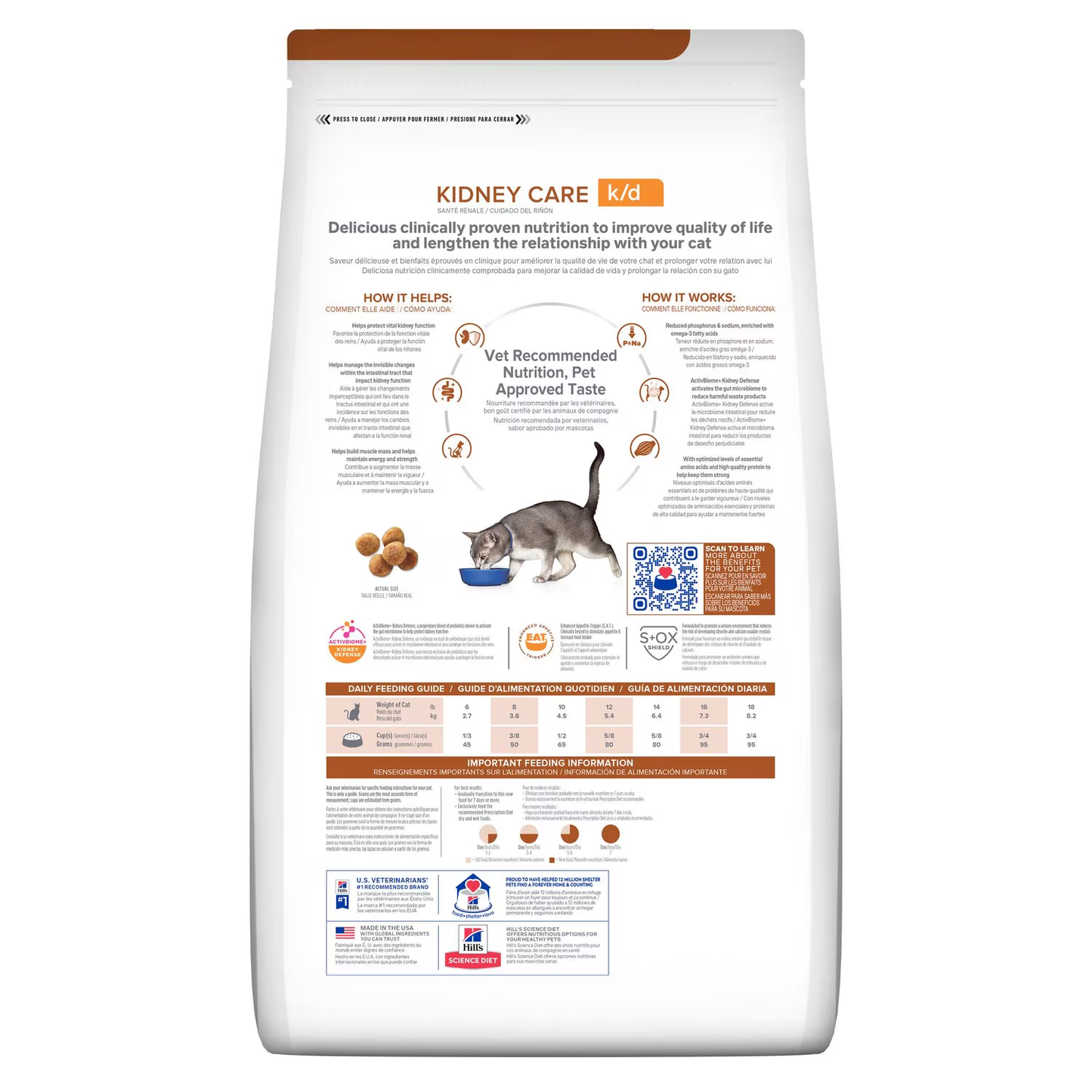 Apoya la Salud Renal de tu Gato con Hill’s k/d Receta de Pollo