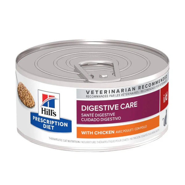 Hill's Prescription Diet i/d para Gato Adulto – Cuidado Digestivo en 24 Latas de 156g