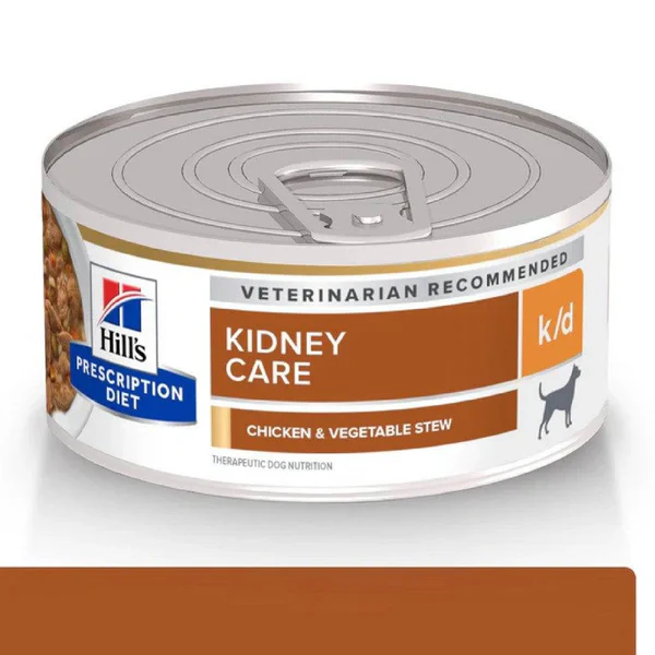✨ Cuidado renal con sabor casero 🐶💧 Hill’s k/d Lata Estofado Small Caja con 12 Unidades – Para lomitos con riñoncitos delicados
