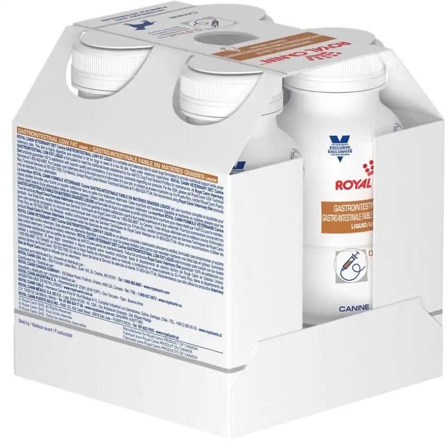 Royal Canin ICU Liquid Gastrointestinal Low Fat Canine (Pack de 4 Unidades)