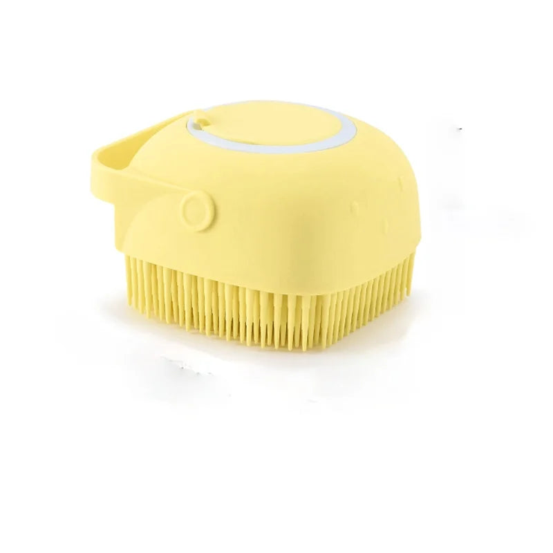 Cepillo-guante suave para baño de perros y gatos