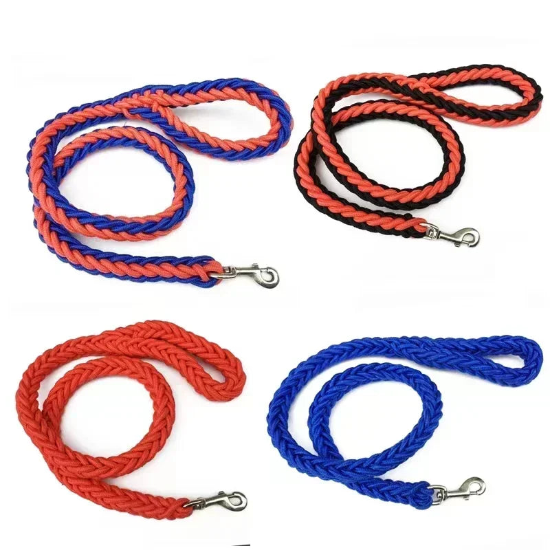 Correa resistente de nylon para perros medianos y grandes; para entrenamiento, caminatas y senderismo