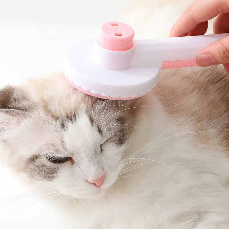 Cepillo removedor con función de masaje para el aseo de pelo desaliñado y flotante; ideal para perros y gatos