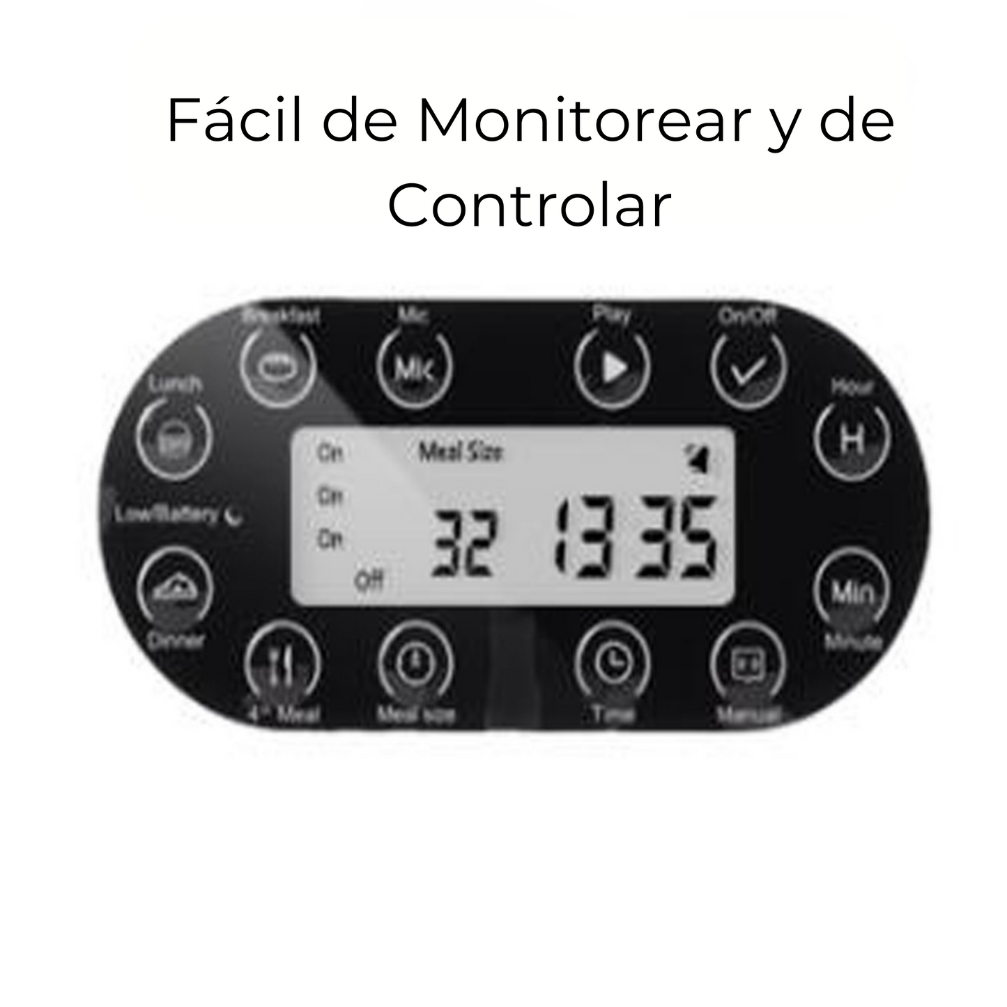 Alimentador automático inteligente para perros y gatos con dispensador de 4.5 litros de comida seca