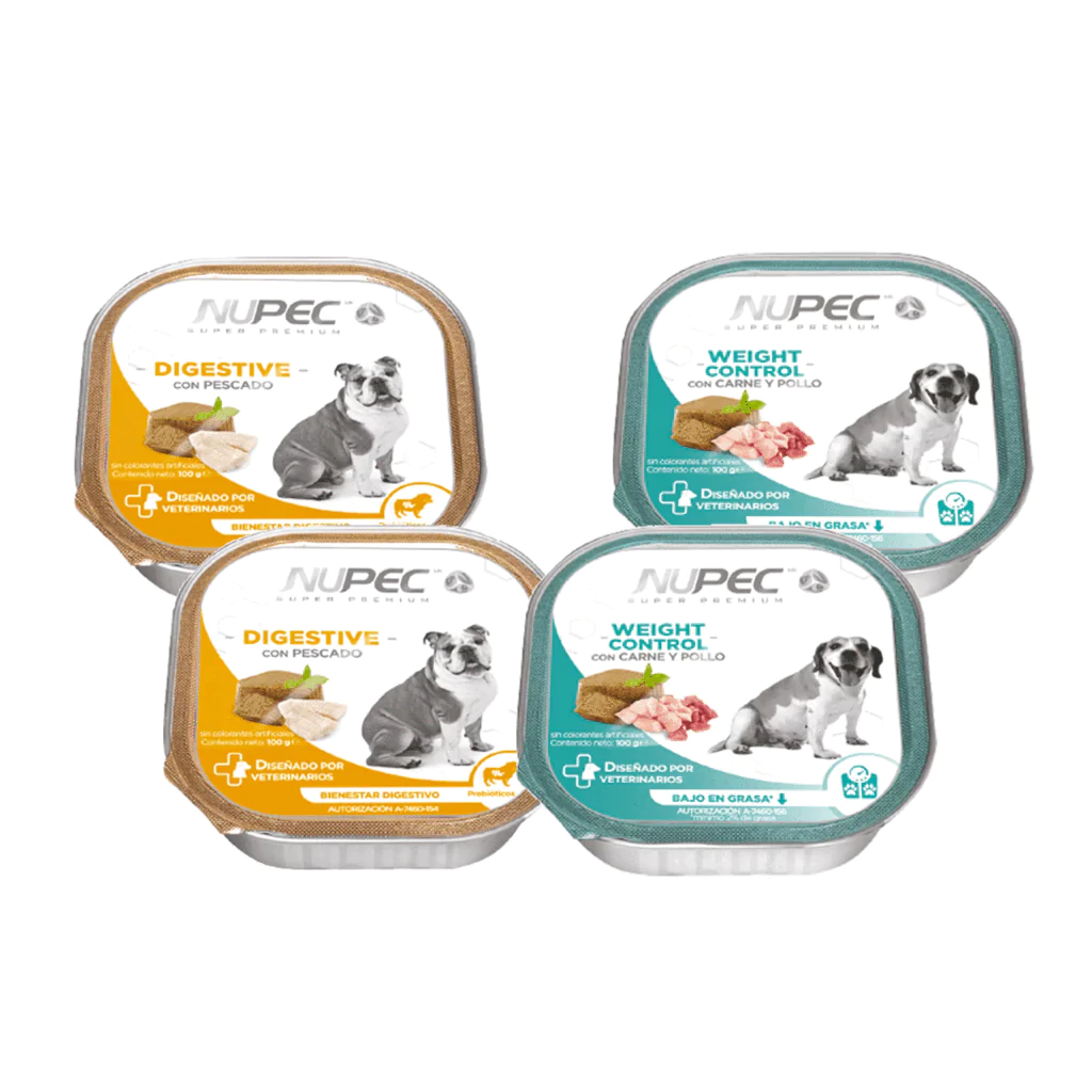 Nupec Cluster Digestive & Weight Control 4 Latas-100 Gr C/U