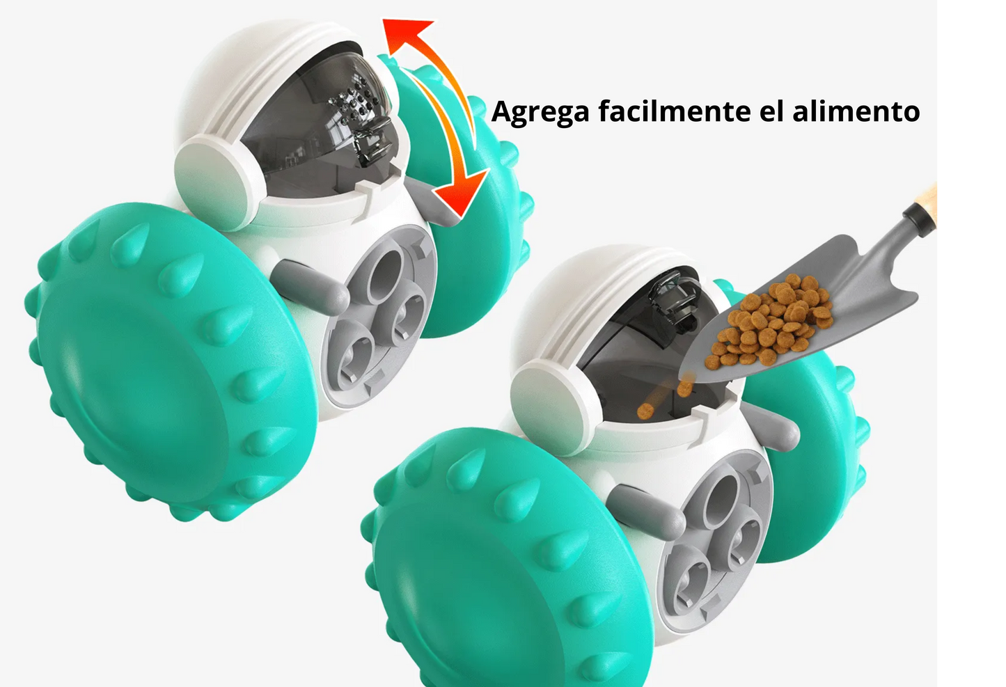 Juguete interactivo dispensador de alimento o premios para perros y gatos