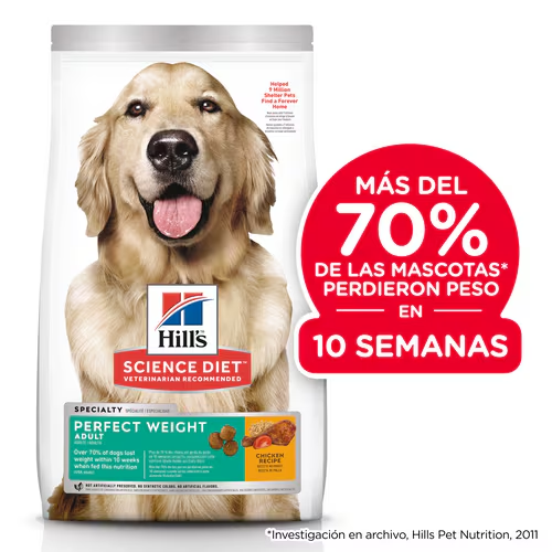 Hill’s Perfect Weight Adulto – Sabor Pollo para un Peso Saludable