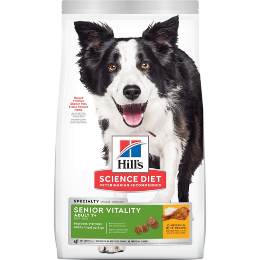 ¡Más años de alegría! Nutre a tu Perro Senior con Hill’s Senior Vitality Sabor Pollo
