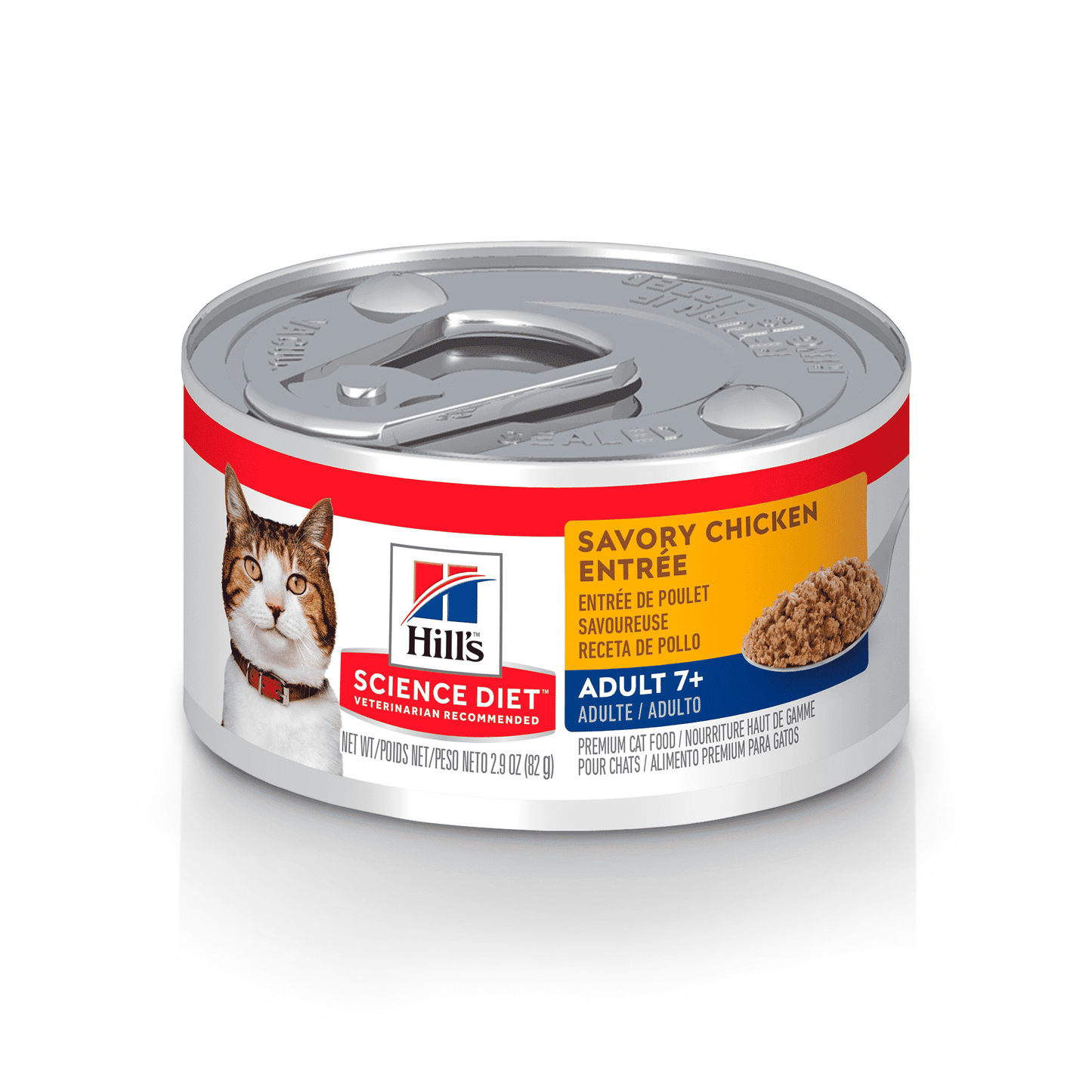 Hill’s Science Diet Adult 7+ Original Pavo – Alimento Húmedo en Lata para Gato Mayor (24 unidades x 82 g)