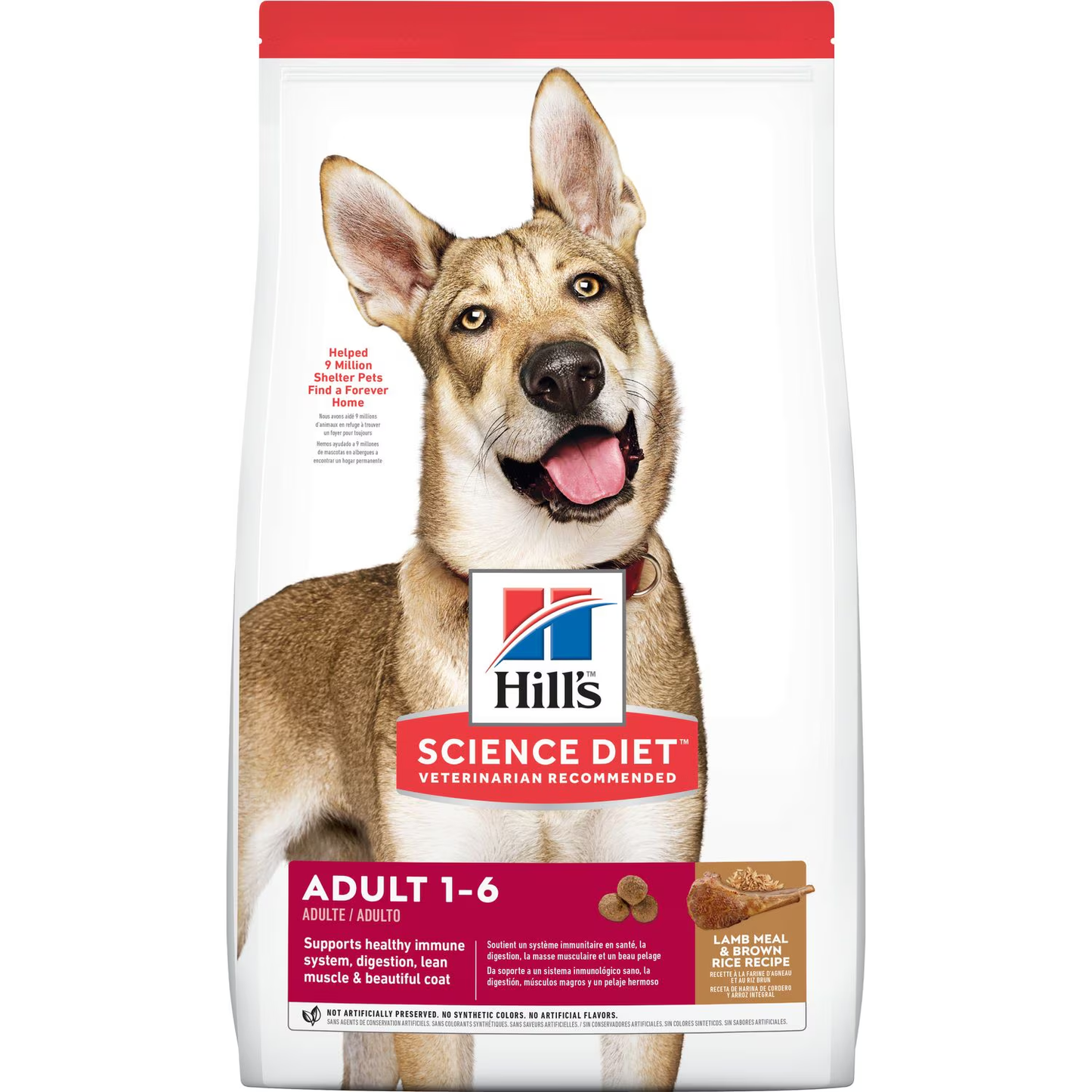 Hill’s Science Diet Adult – Cordero y Arroz Integral | Nutrición Suave y Sabrosa para Perros Adultos