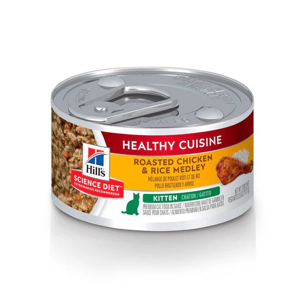 Hill’s Science Diet Gatito Healthy Cuisine – Alimento Húmedo Natural (24 Latas de 79 g)