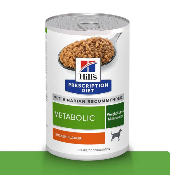 🥦 Hill’s Metabolic en Lata (Caja con 12 unidades) – Pierde Peso con Sabor, Gana Salud con Ciencia 🐾