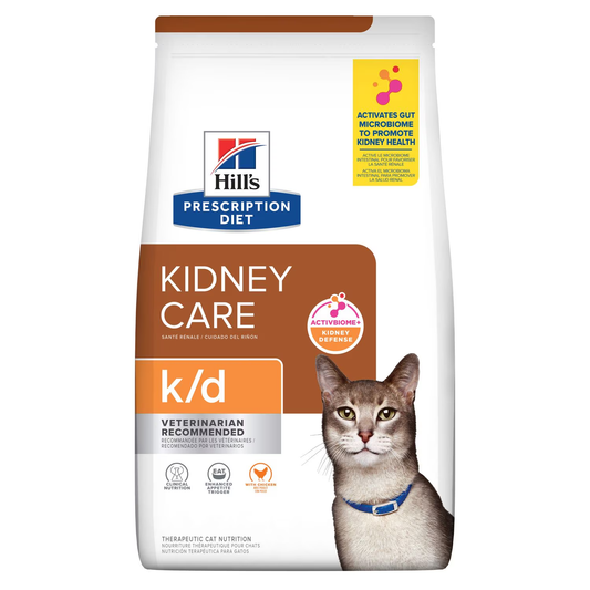 Apoya la Salud Renal de tu Gato con Hill’s k/d Receta de Pollo