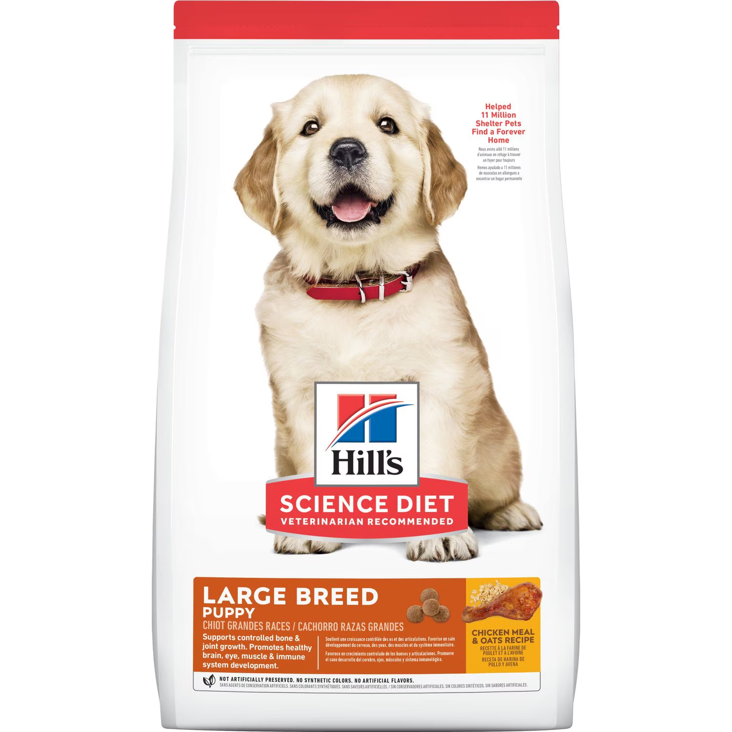 Hill’s Science Diet Puppy Raza Grande | Pollo y Avena – Alimento Nutritivo para Cachorros Grandes y Gigantes