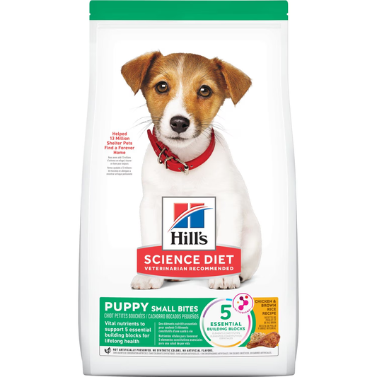 Hill’s Science Diet Puppy Small Bites | Croquetas Pequeñas para Cachorros con Mordida Delicada – Receta de Pollo y Cebada