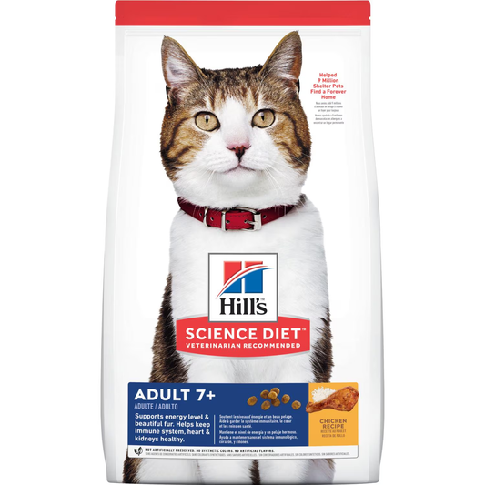 Hill’s Gato Adulto 7+ Pollo – Vitalidad, Cariño y Energía para Cada Maullido 🐾❤️