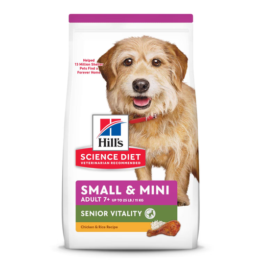 Renueva su Energía: Hill’s Senior Vitality 7+ Small & Mini para Perros Mayores