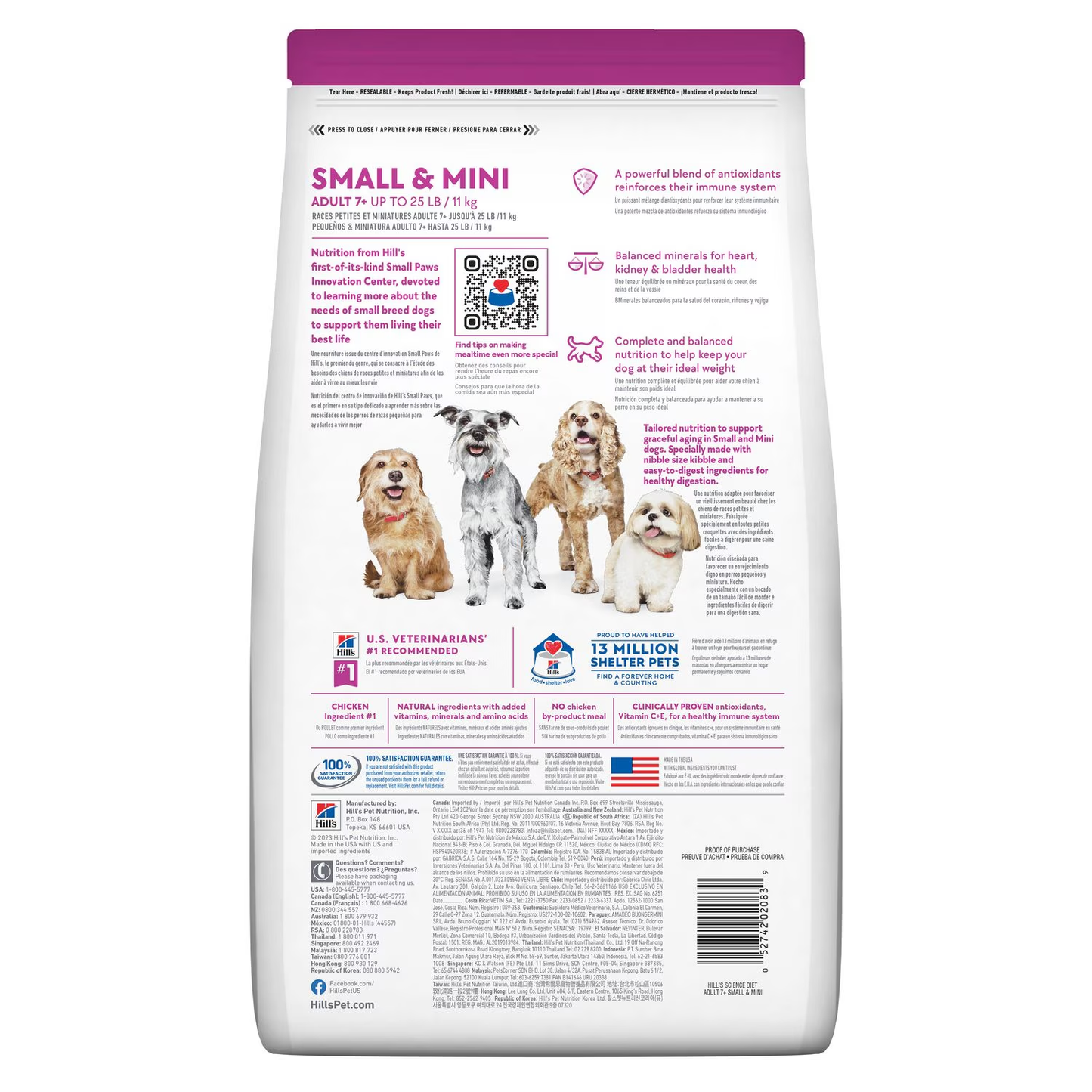 Hill's Adulto 7+ Small & Mini – Energía y Salud para Sus Pequeños Grandes Años
