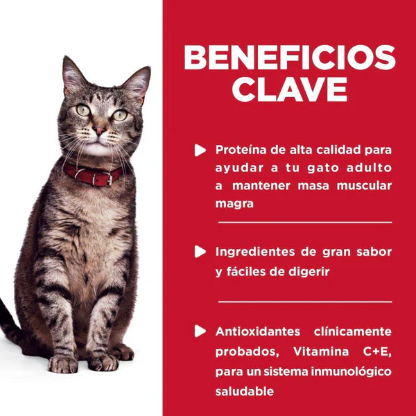 Hill's Science Diet Adult – Alimento Húmedo en Pouch para Gato Adulto (24 Sobres de 79 g, Platillo de Pollo)