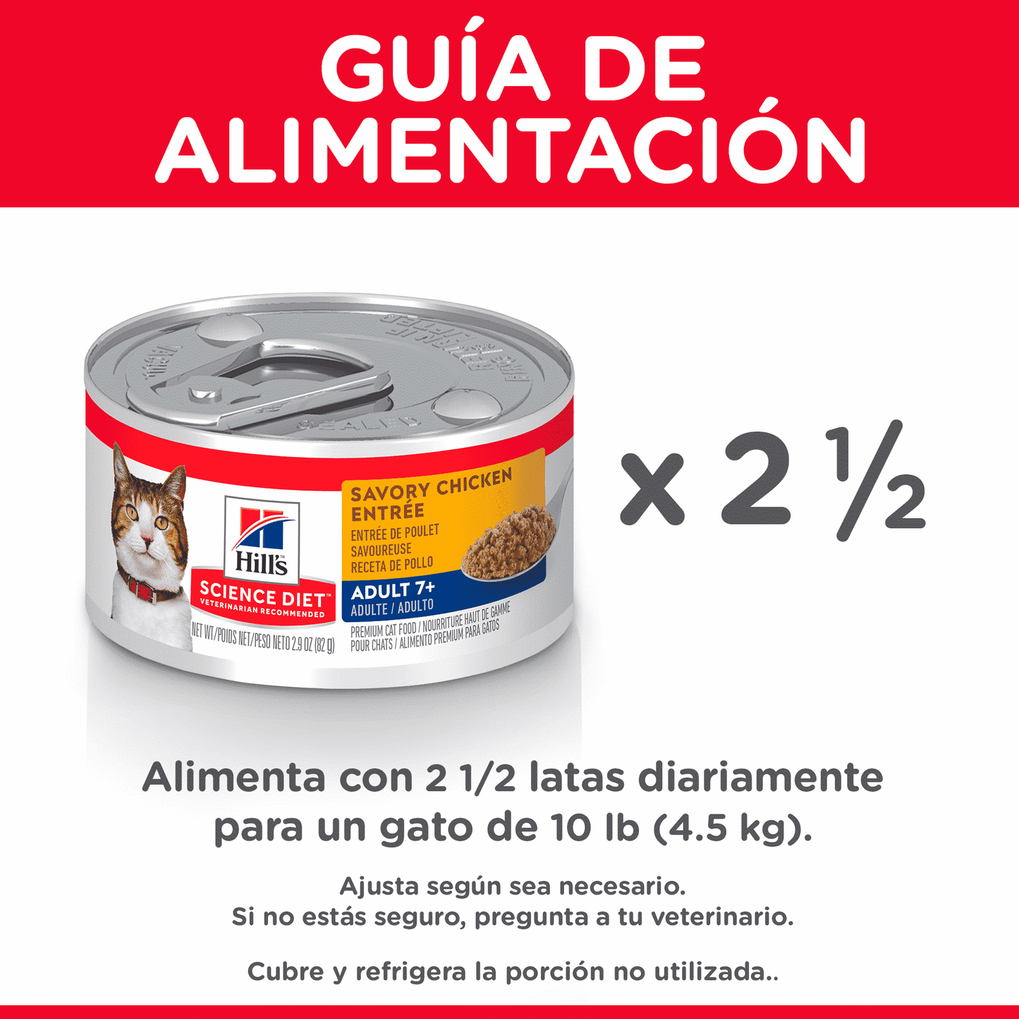 Hill’s Science Diet Adult 7+ Original Pavo – Alimento Húmedo en Lata para Gato Mayor (24 unidades x 82 g)