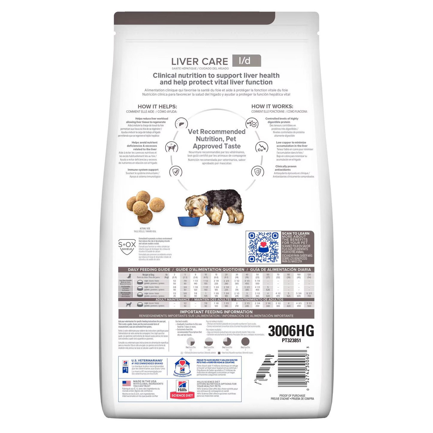 Hill’s Prescription Diet l/d para Perros 7.98 Kg | Apoyo Nutricional para Enfermedad Hepática y Trastornos del Hígado