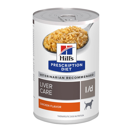 🍽️ Hill’s l/d en Lata – Cuidado Hepático con Sabor y Confianza 🐾