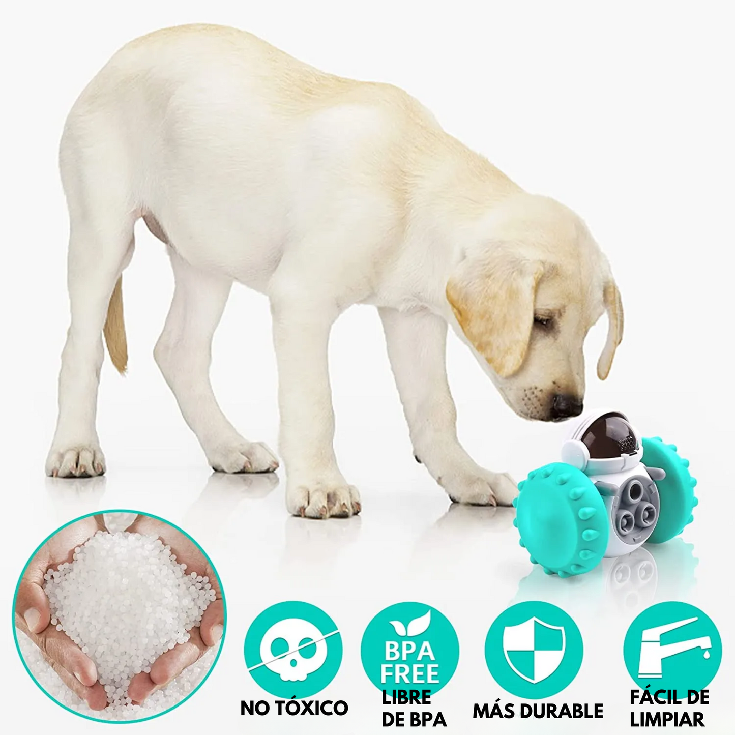 Juguete interactivo dispensador de alimento o premios para perros y gatos