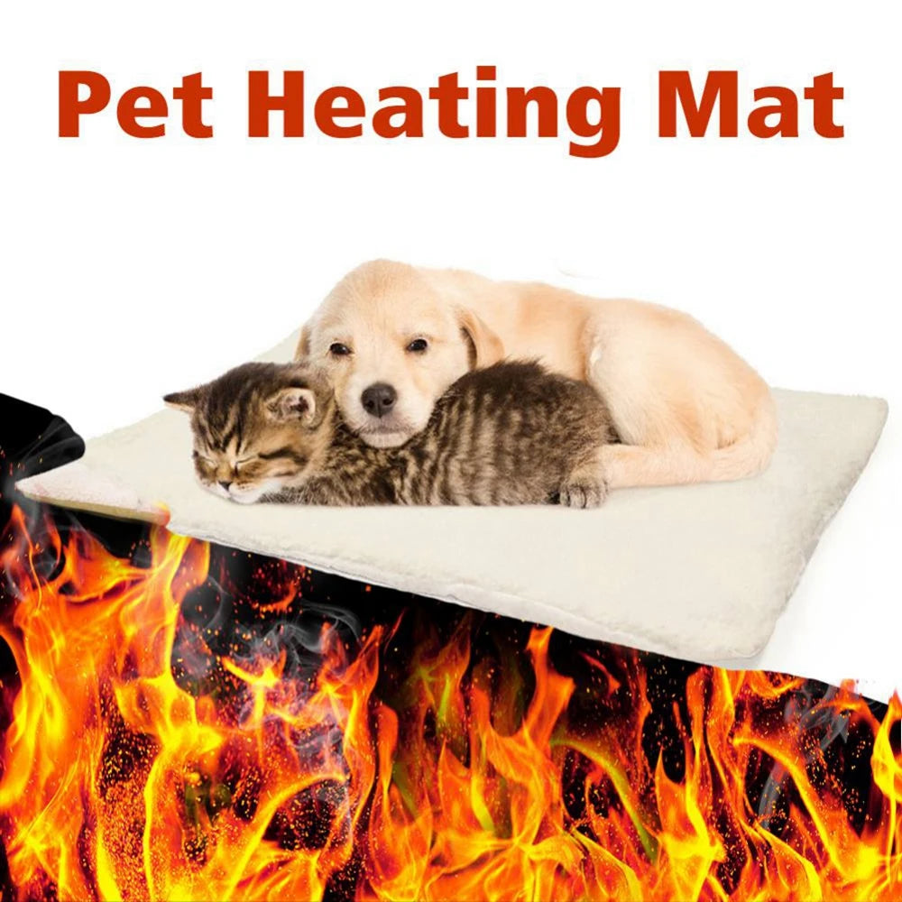 Estera-cama para perros, gatos y conejos; auto calentable, térmica, para interiores y exteriores, antideslizable