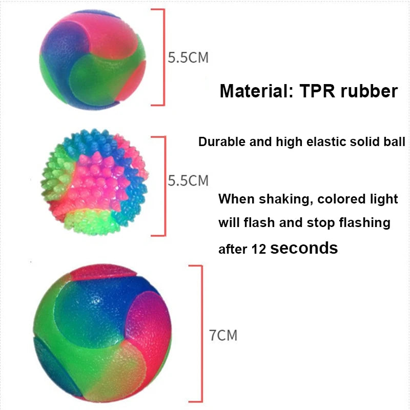 Pelota Brillante y Elástica para Perros