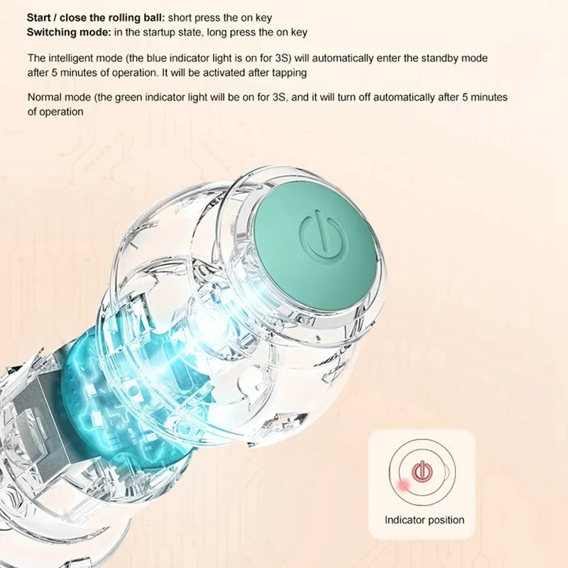 Pelota de entrenamiento y juguete inteligente, interactivo, automático y eléctrico para perros pequeños/medianos y gatos