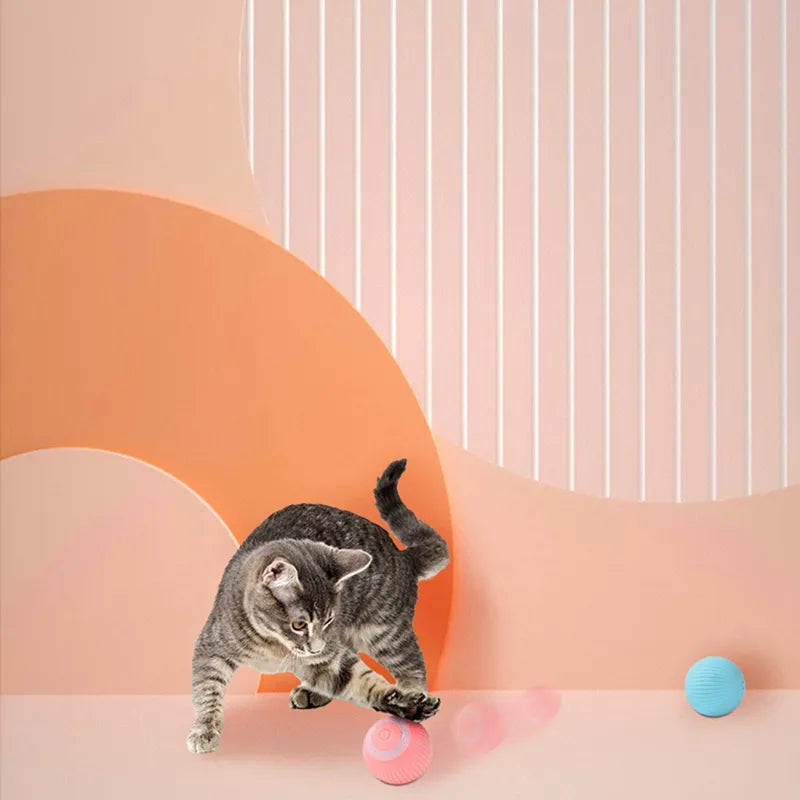 Pelota de entrenamiento y juguete inteligente, interactivo, automático y eléctrico para perros pequeños/medianos y gatos