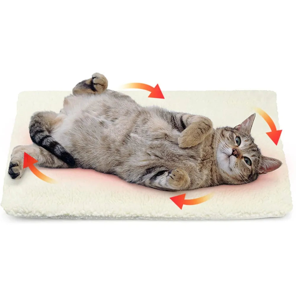 Estera-cama para perros, gatos y conejos; auto calentable, térmica, para interiores y exteriores, antideslizable