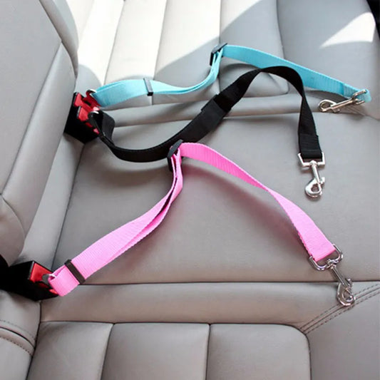 Cinturón de seguridad para mascotas ajustable al automóvil (perros y gatos)