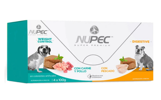 Nupec Cluster Digestive & Weight Control 4 Latas-100 Gr C/U