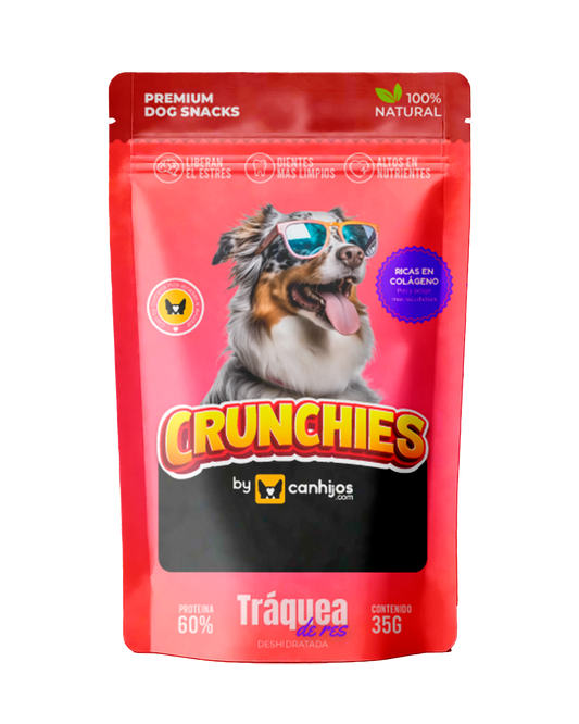 Crunchies-Premios de Tráquea de Res 35 Gr.